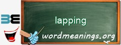 WordMeaning blackboard for lapping